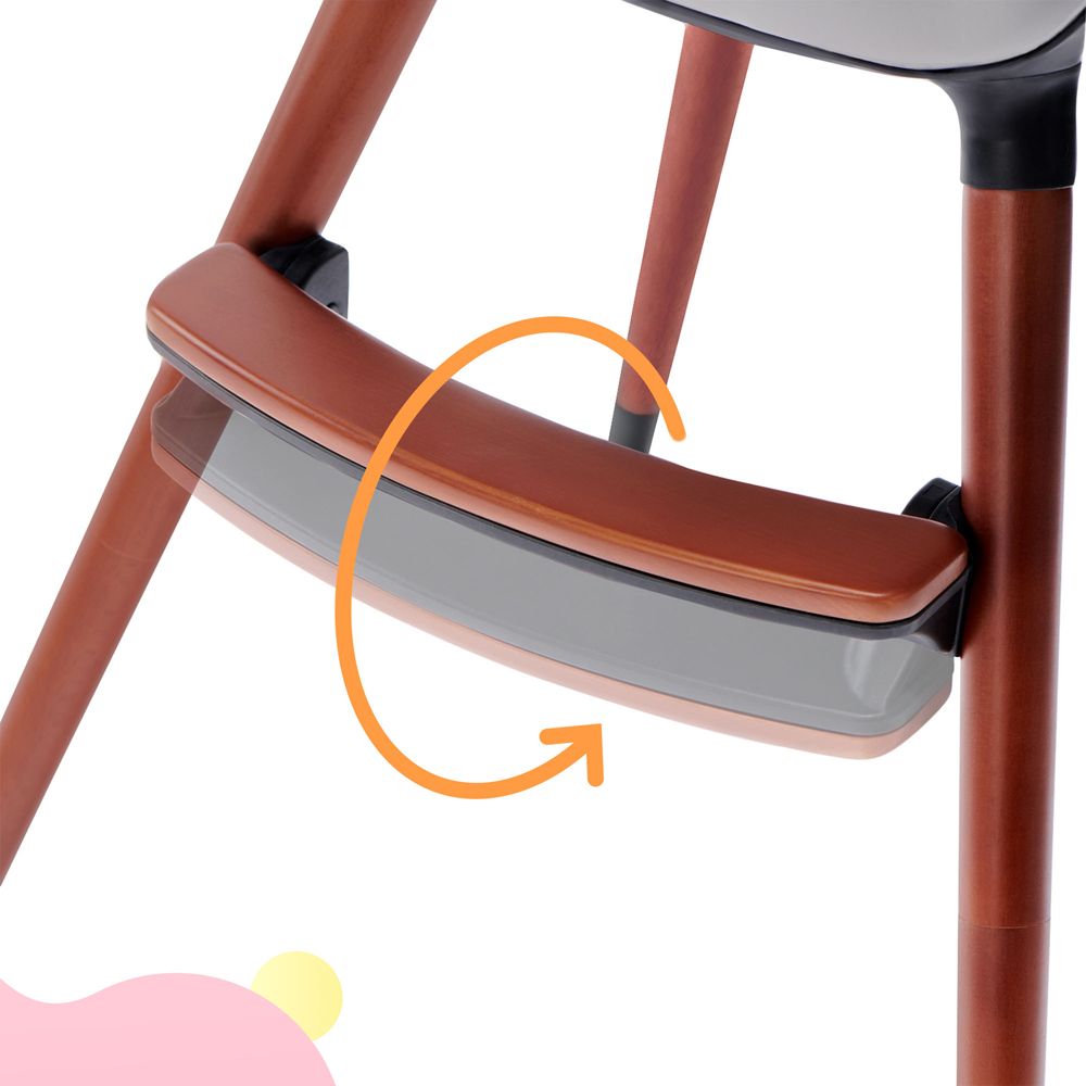 KINDERKRAFT Židlička jídelní FINIX Grey - obrázek 11