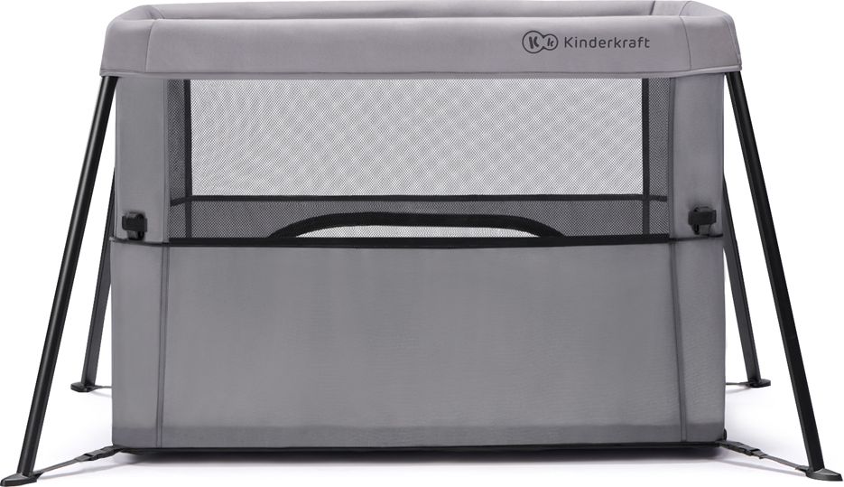 KINDERKRAFT Postýlka dětská 2v1 MOVI Grey - obrázek 9