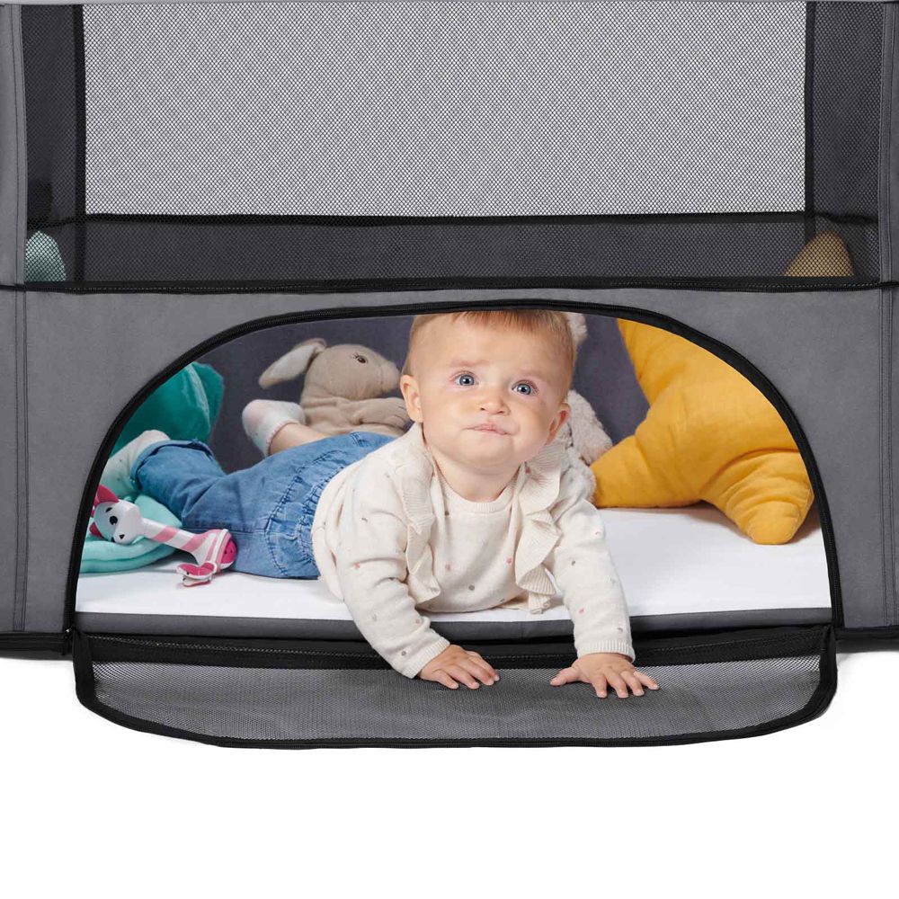 KINDERKRAFT Postýlka dětská 2v1 MOVI Grey - obrázek 11