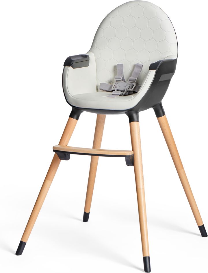KINDERKRAFT Židlička jídelní FINIX Ecru - obrázek 8