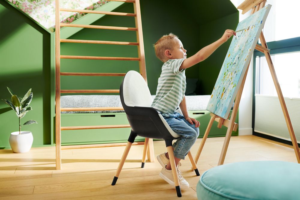 KINDERKRAFT Židlička jídelní FINIX Ecru - obrázek 16