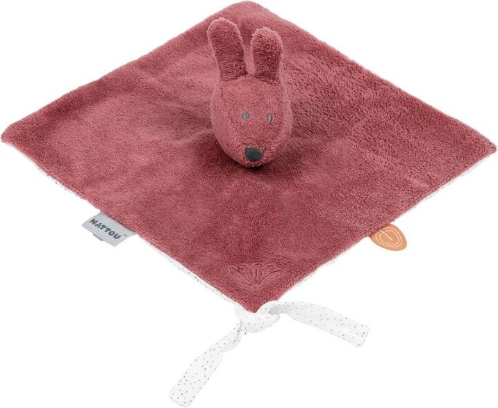 NATTOU Mazlíček zajíček Bonnie SB antique pink 27x27 cm - obrázek 1