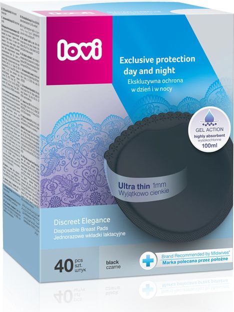 LOVI Vložky do podprsenky Discreet Elegance 40 ks černé - obrázek 2