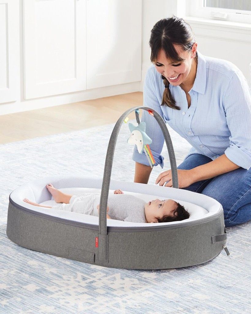 SKIP HOP Hnízdo pro miminko Grey Melange 0m+ - obrázek 4