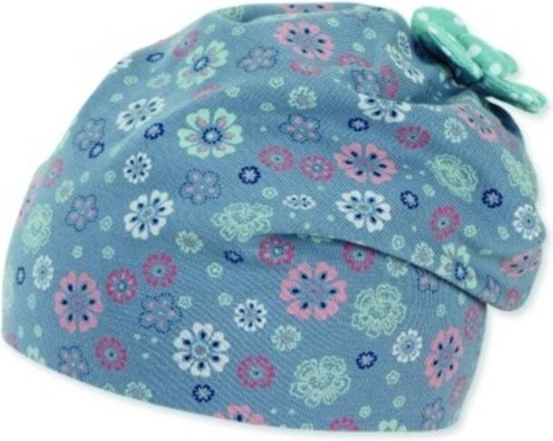 STERNTALER Čepice s UV litrem 15 květinový potisk šedá dívka-43 cm-5-6 m - obrázek 1