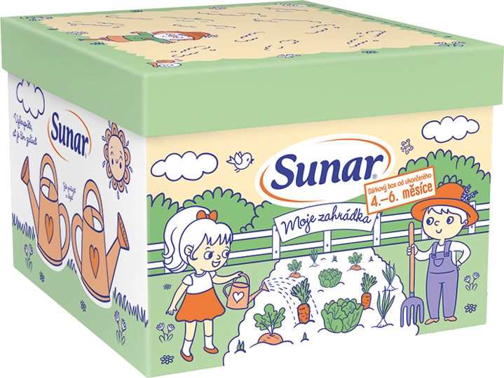 SUNAR Hravý Sunar box Moje zahrádka s dětskou výživou od uk. 4.-6. m - obrázek 2