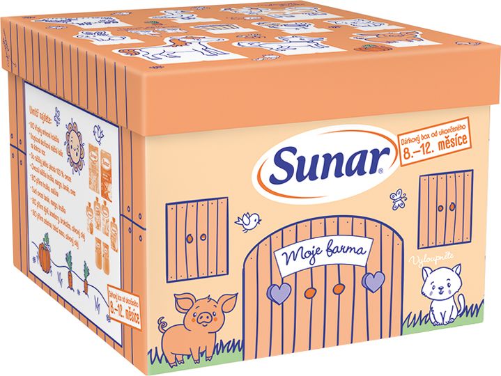 SUNAR Hravý Sunar box Moje farma s dětskou výživou od uk. 8.-12. m - obrázek 2