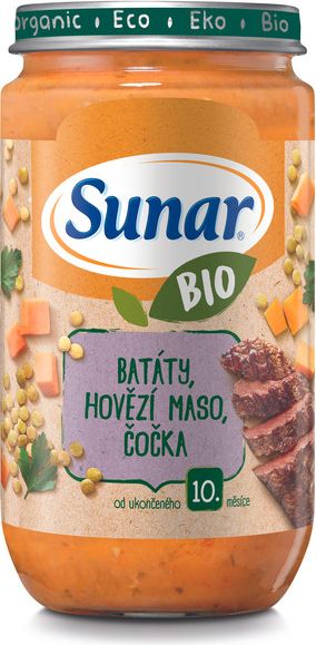 6x SUNAR BIO Batáty, hovězí maso, čočka 235 g - obrázek 2