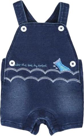 BOBOLI Strečové kalhotky - kraťasy, 80 cm - modrá, kluci - obrázek 4
