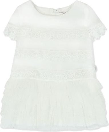 BOBOLI Šaty - kajka s volánky, 98 cm - bílá, holky - obrázek 3