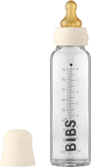 Bibs Baby Bottle skleněná láhev Ivory 225 ml - obrázek 1