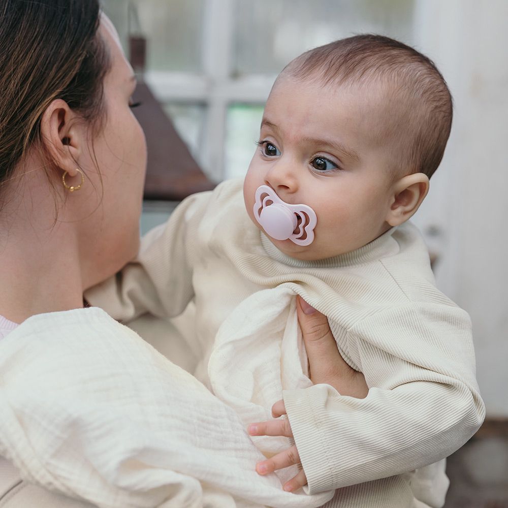 BIBS Supreme dudlíky ortodontické ze silikonu 2 ks, velikost 1, Ivory/Blush - obrázek 5