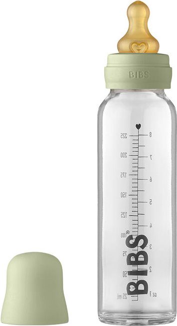 Bibs Baby Bottle skleněná láhev Sage 225 ml - obrázek 1