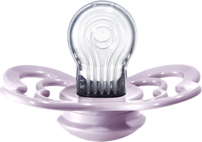 BIBS Supreme dudlíky ortodontické ze silikonu 2 ks, velikost 2, Dusky Lilac/Heather - obrázek 2