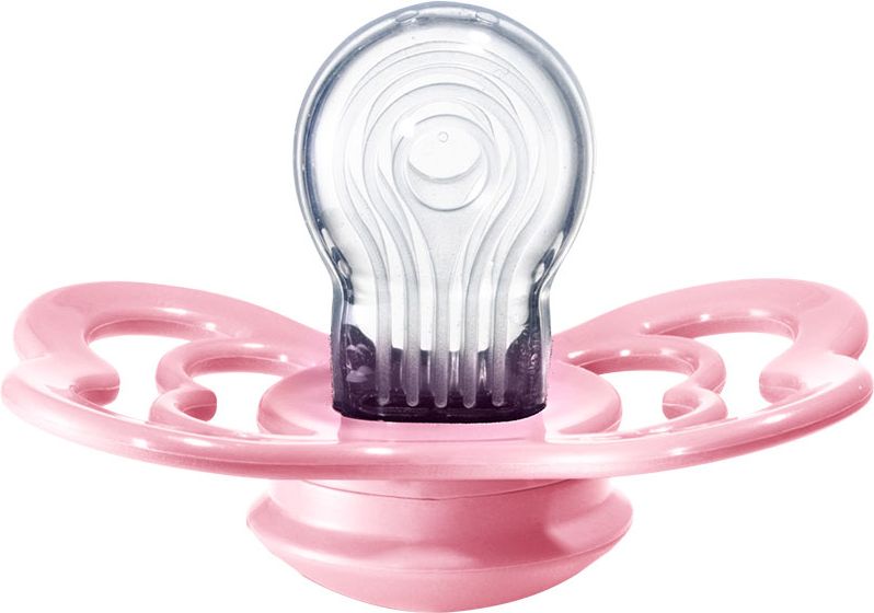 BIBS Supreme dudlíky ortodontické ze silikonu 2 ks, velikost 2, Iron/Baby Pink - obrázek 2