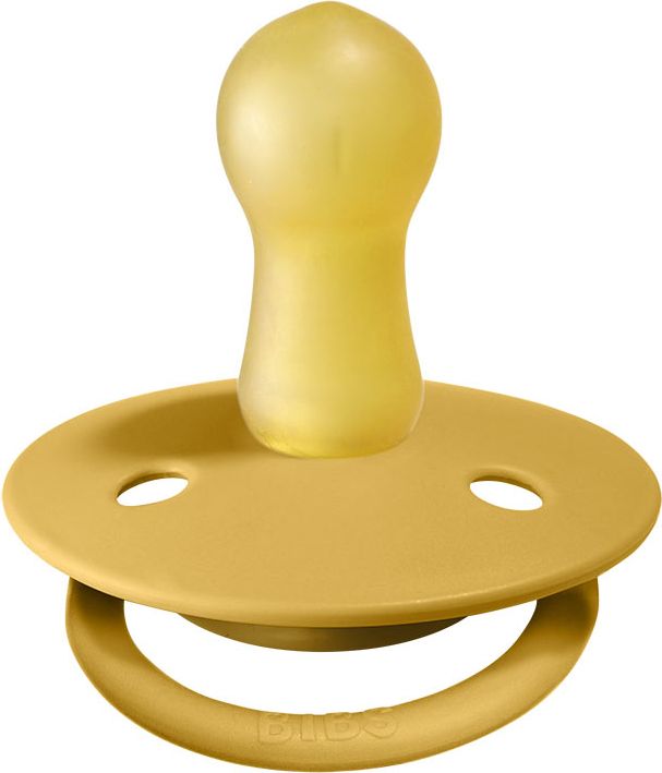 BIBS De Lux dudlíky z přírodního kaučuku 2 ks, velikost 2, Honey Bee/Olive - obrázek 2