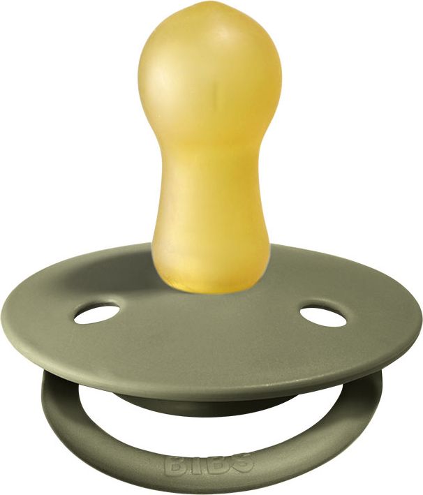 BIBS De Lux dudlíky z přírodního kaučuku 2 ks, velikost 2, Honey Bee/Olive - obrázek 3