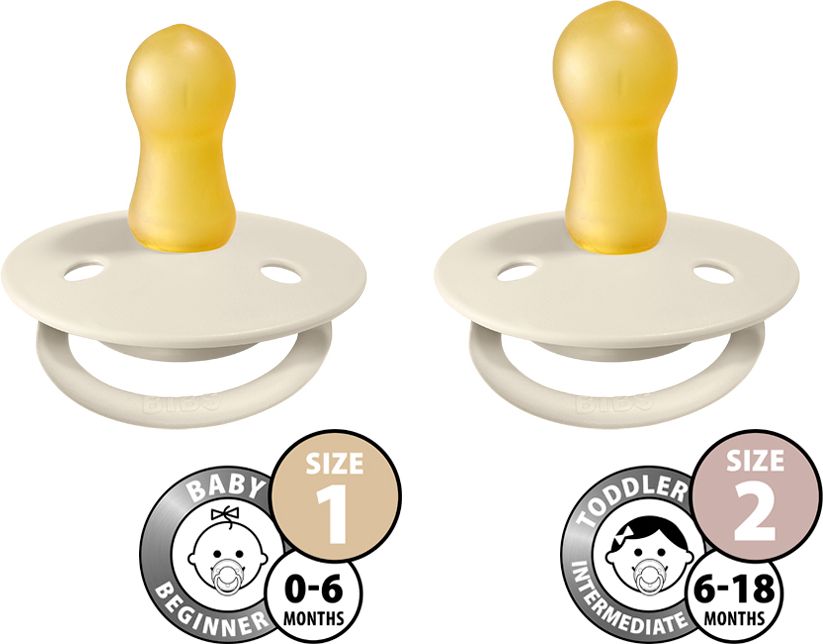 BIBS De Lux dudlíky z přírodního kaučuku 2 ks, velikost 2, Honey Bee/Olive - obrázek 4