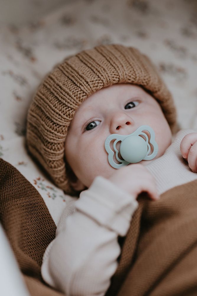 BIBS Supreme dudlíky ortodontické z přírodního kaučuku 2 ks, velikost 2, Sage nočný/Cloud nočný - obrázek 5
