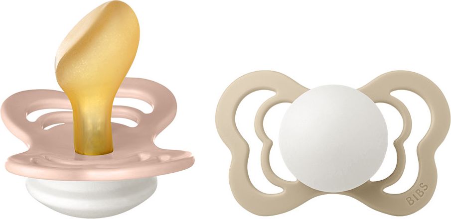 Bibs Couture ortodontický kaučuk 2ks Blush Nočný / Vanilla Nočný - obrázek 2