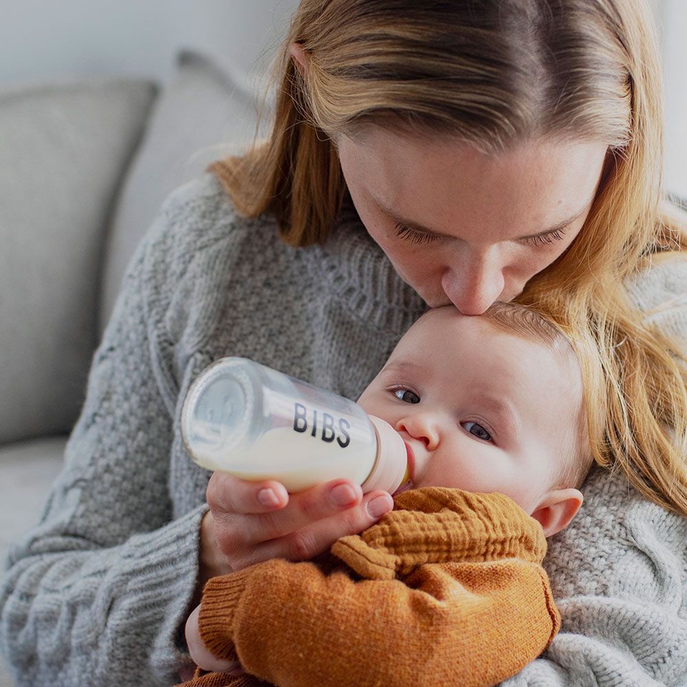 Bibs Baby Bottle skleněná láhev Blush 110 ml - obrázek 2