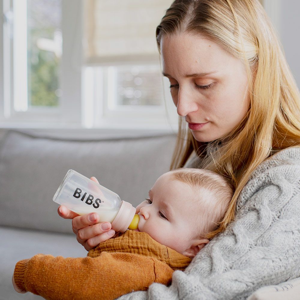 Bibs Baby Bottle skleněná láhev Blush 110 ml - obrázek 3