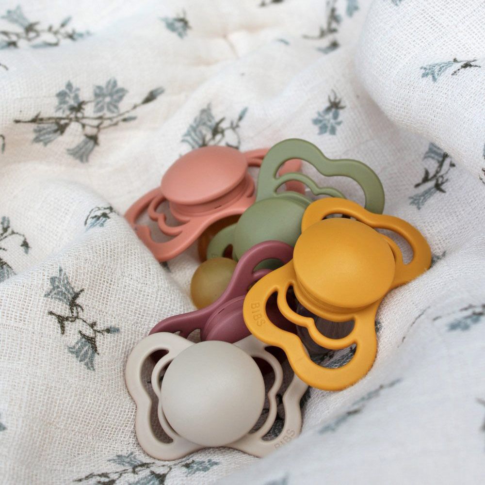 BIBS Couture dudlíky ortodontické ze silikonu 2 ks, velikost 2, Ivory/Sage - obrázek 4