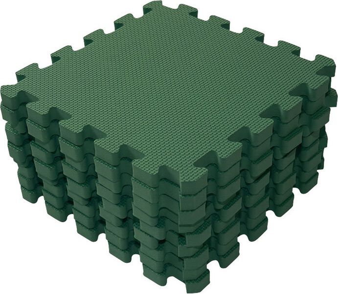 BABYDAN Podložka hrací puzzle Dark Green 90x90 cm - obrázek 1