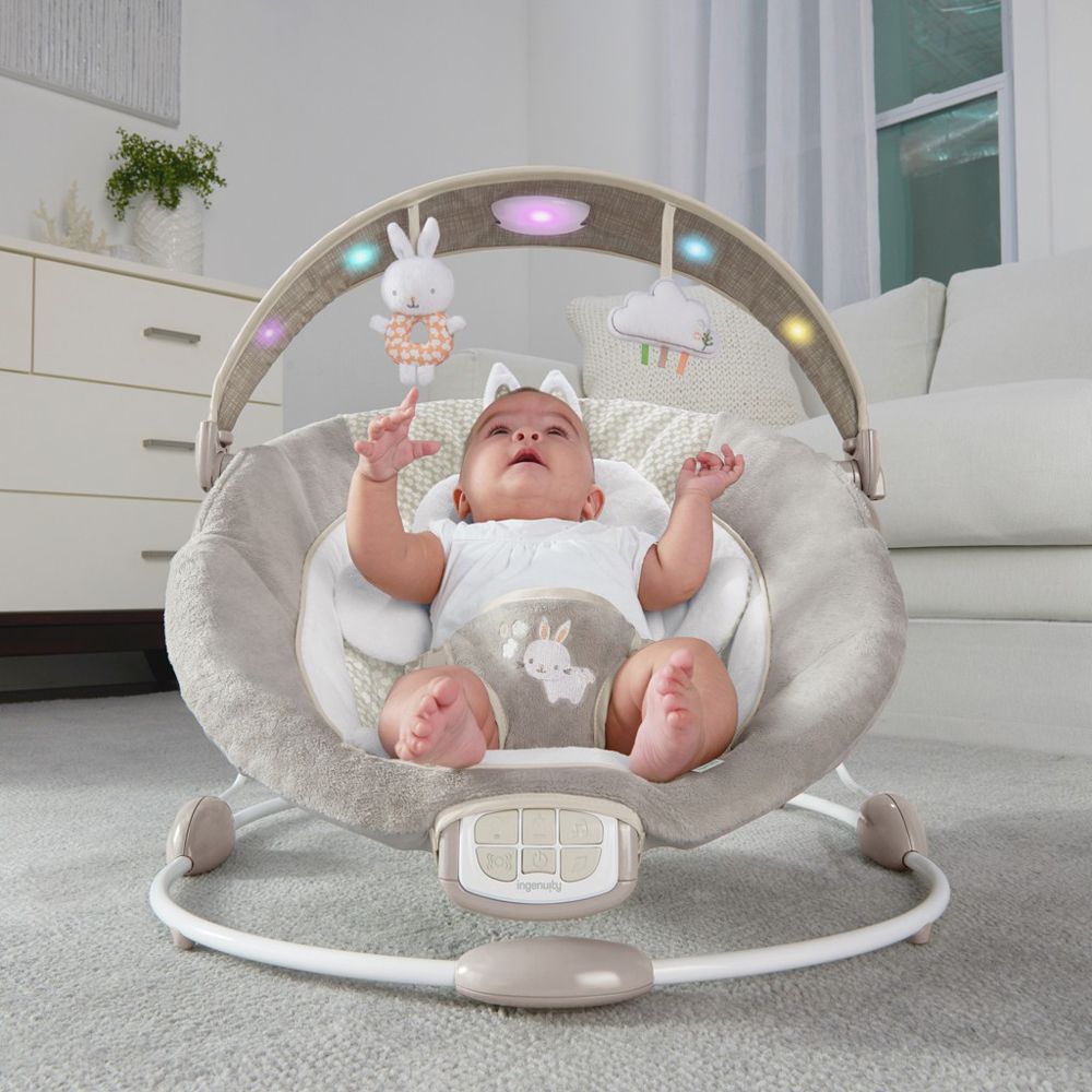 INGENUITY Lehátko vibrující s melodií a světlem Twinkle Tails™ 0m+, do 9 kg - obrázek 3