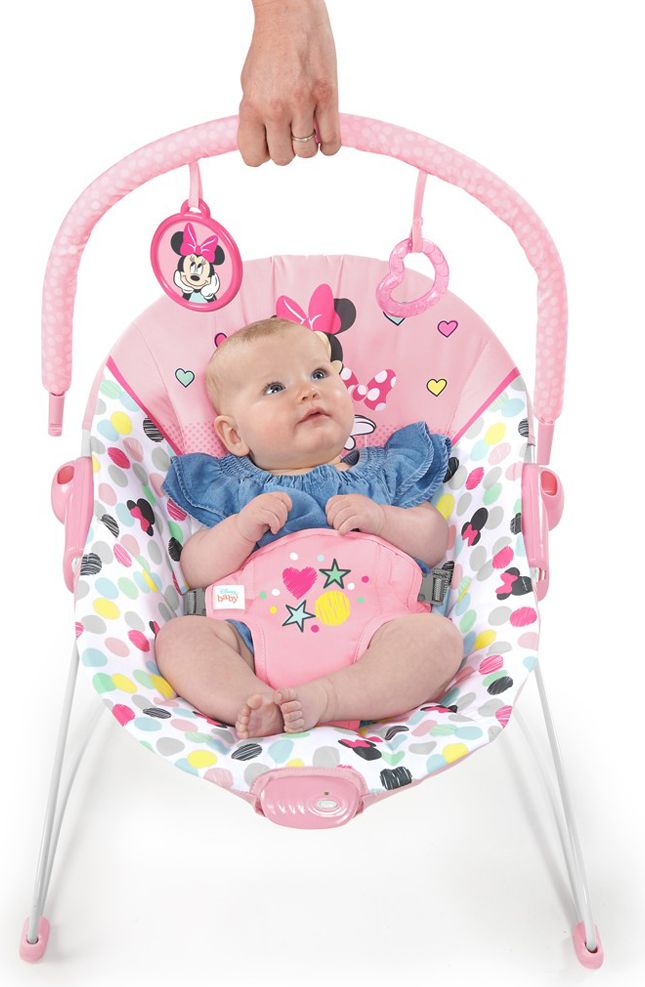 DISNEY BABY Lehátko vibrující Minnie Mouse Spotty Dotty 0 m+, do 9 kg - obrázek 5