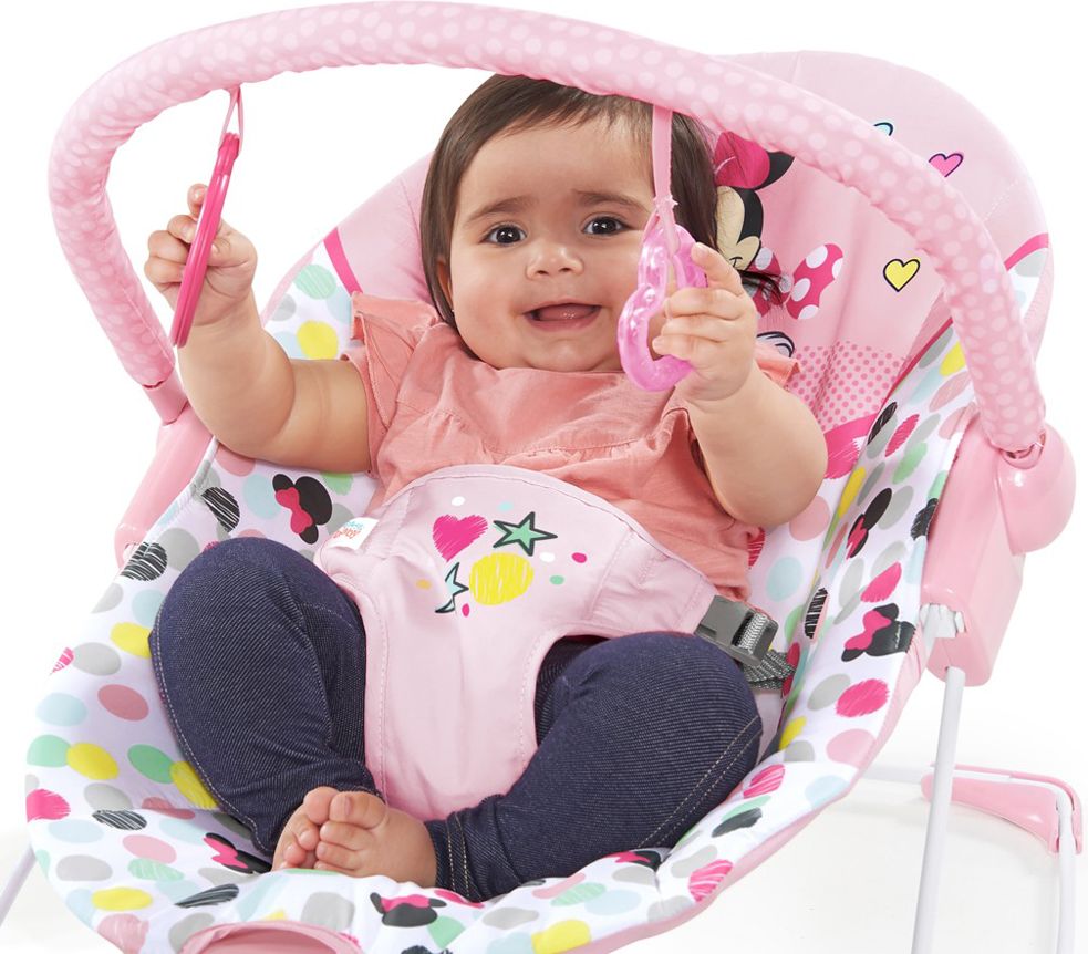 DISNEY BABY Lehátko vibrující Minnie Mouse Spotty Dotty 0 m+, do 9 kg - obrázek 8
