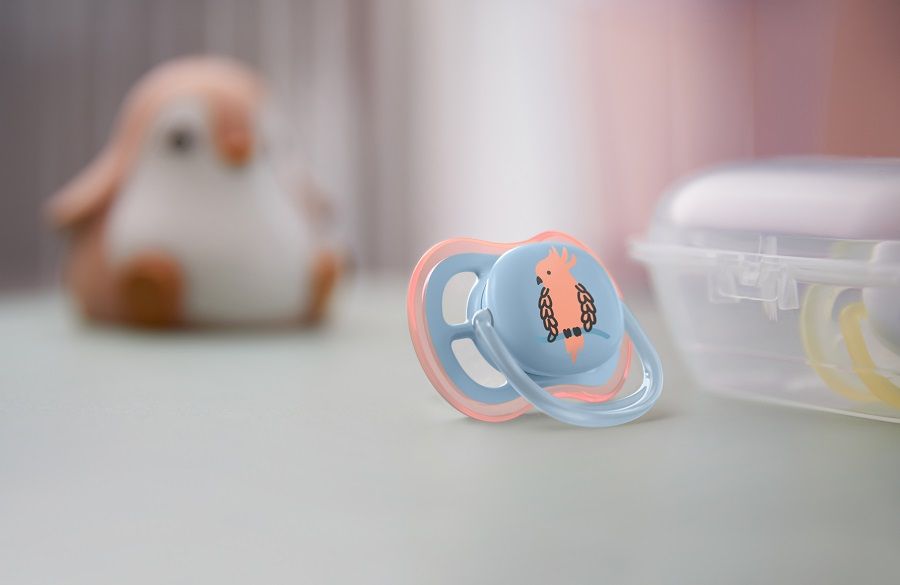 Philips AVENT Šidítko Ultra air Obrázek 0-6m chlapec (papoušek), 2 ks - obrázek 2