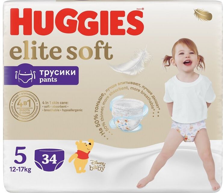 HUGGIES® Elite Soft Pants 5 34 - obrázek 1