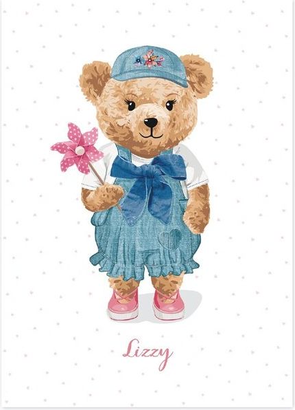 CEBA Plakát Fluffy Puffy Lizzy 50 x 70 cm - obrázek 1