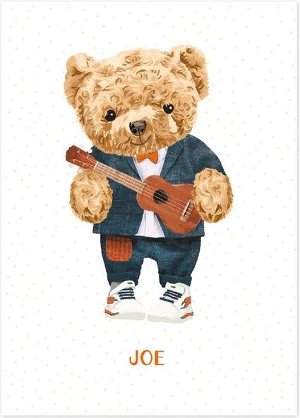 CEBA Plakát Fluffy Puffy Joe 50 x 70 cm - obrázek 1
