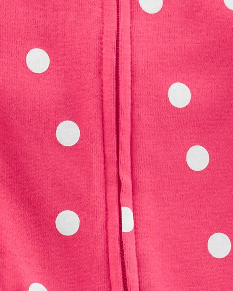 CARTER'S Overal na zip Sleep & Play Pink Raspberry holka 2ks 9m - obrázek 3