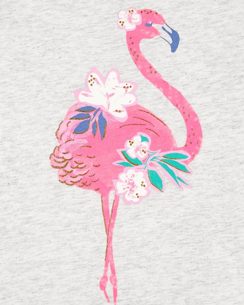 CARTER'S Triko na ramínka Pink Flamingo holka 12m - obrázek 3