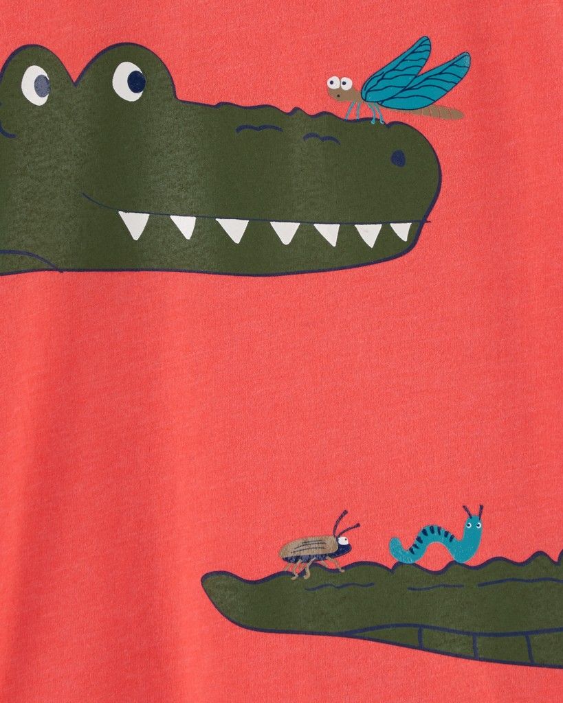 CARTER'S Triko krátký rukáv Red Alligator kluk 6m - obrázek 2