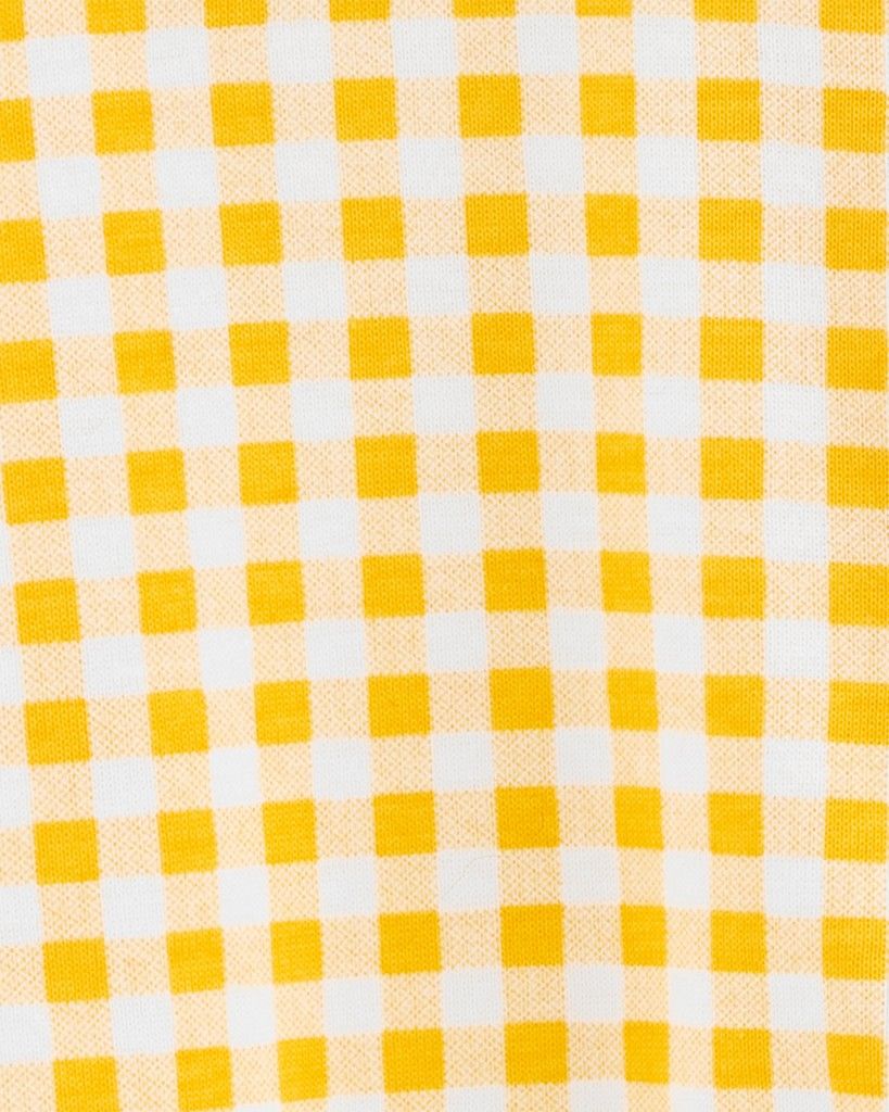 CARTER'S Overal na zip Sleep & Play Yellow Flowers holka 2ks 6m - obrázek 2