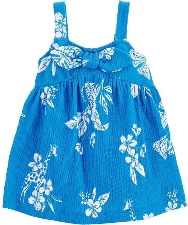 CARTER'S Šaty Blue Floral holka 9m - obrázek 1