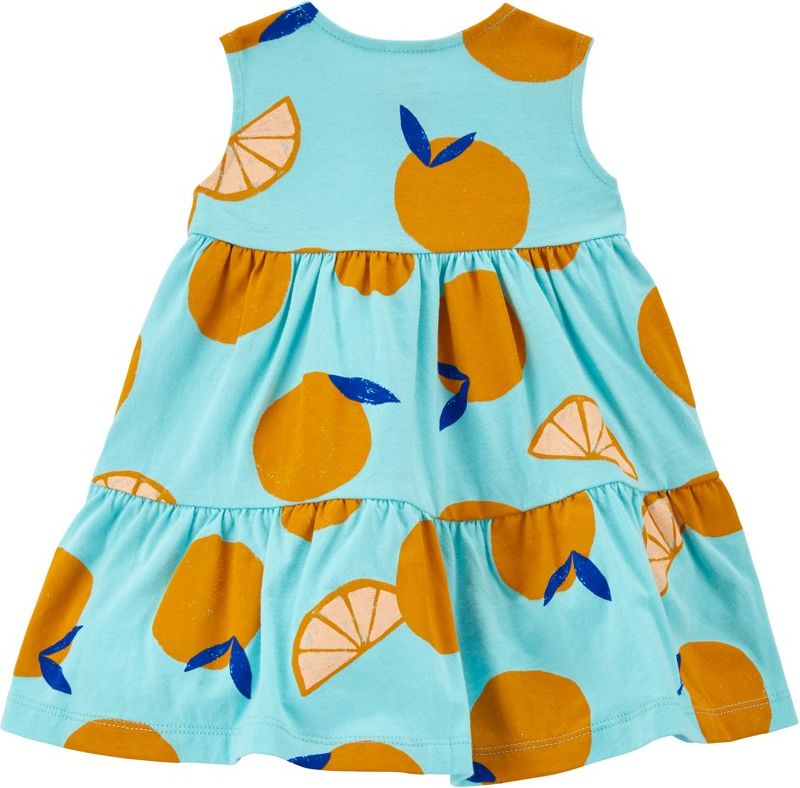 CARTER'S Šaty Blue Orange holka 9m - obrázek 2