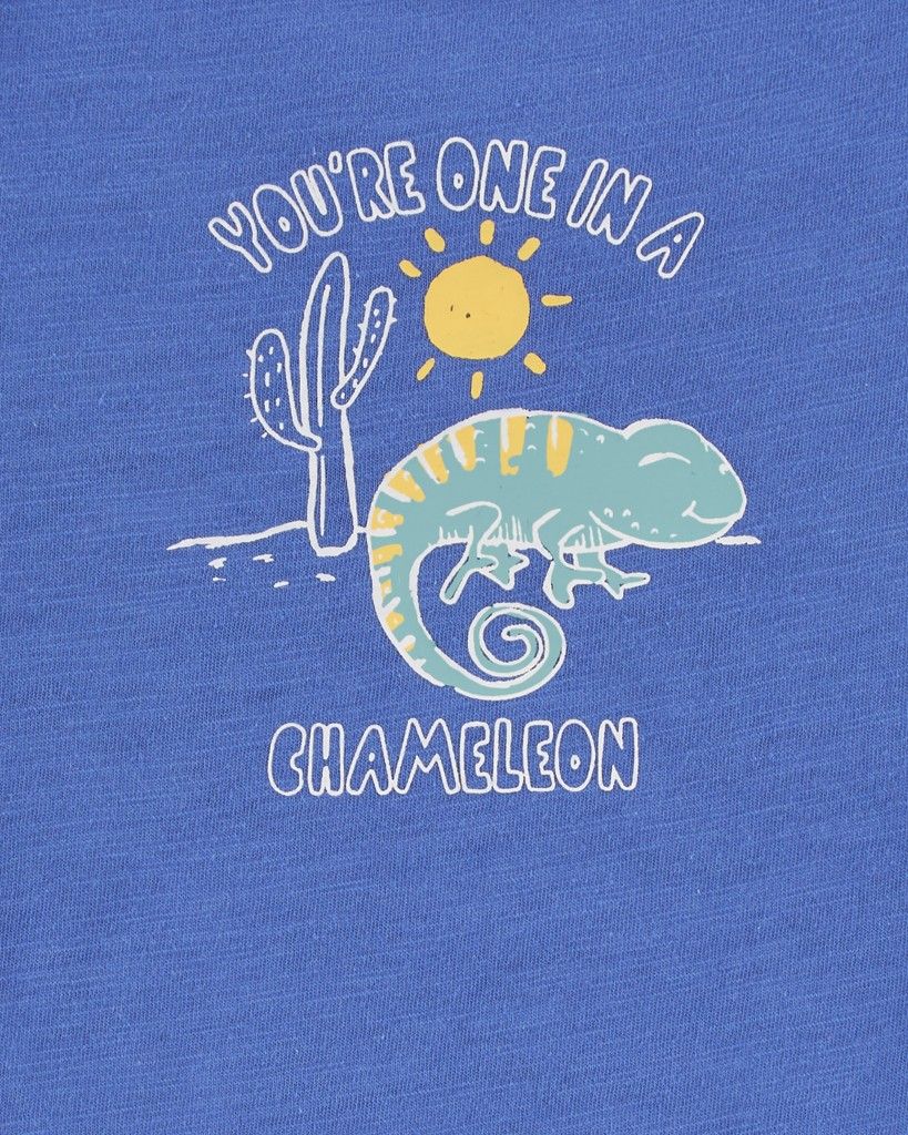 CARTER'S Body bez rukávů Blue Chameleon kluk NB/vel. 56 - obrázek 2