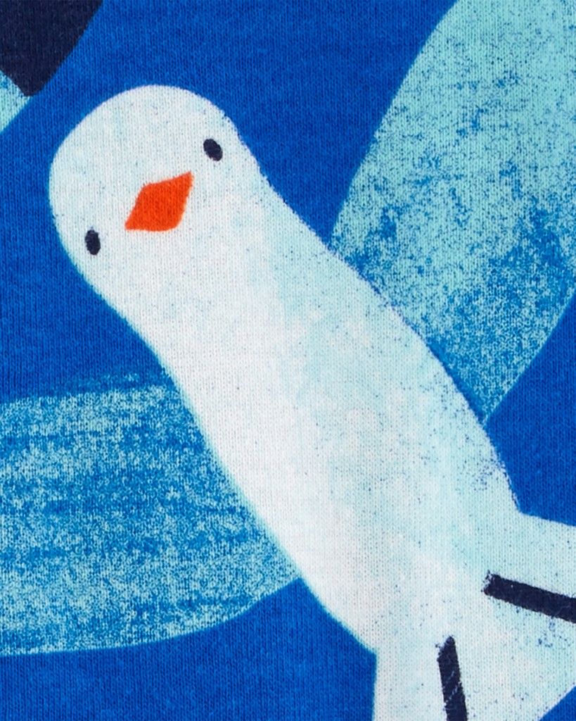 CARTER'S Overal na zip Sleep & Play Blue Seagull kluk 2ks 6m - obrázek 2