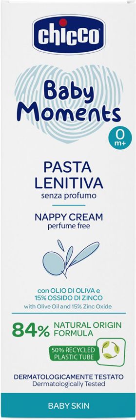 CHICCO Krém na dětský zadeček 100 ml + Dětské čisticí vlhčené ubrousky, 3x72 ks - obrázek 3