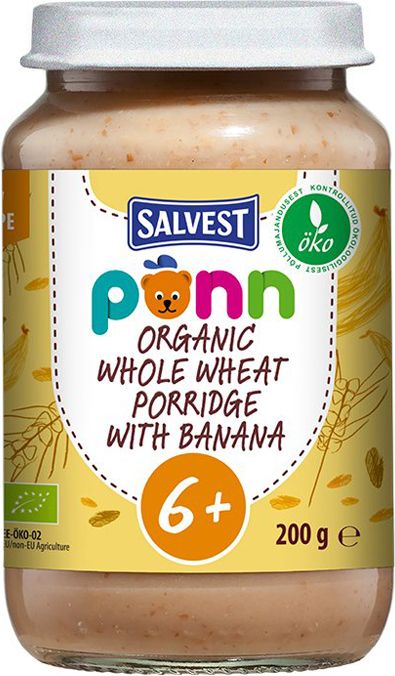 SALVEST Põnn BIO Banán s ovesnými vločkami 3 x 200 g - obrázek 2