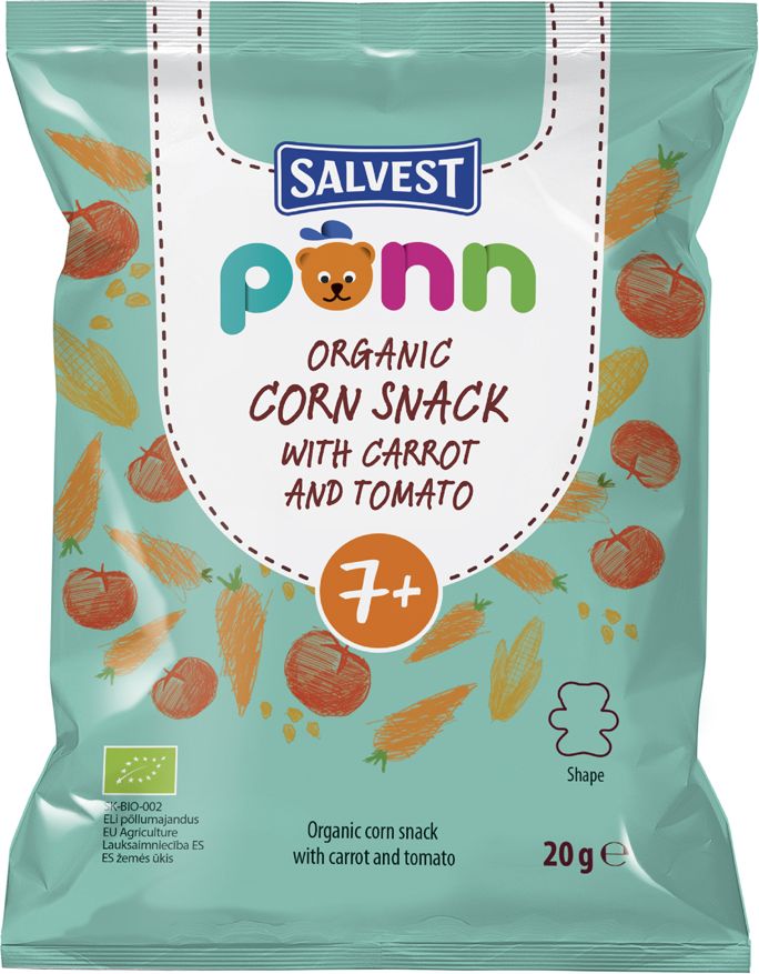 SALVEST Põnn BIO Křupky rajčatové 6 x 20 g - obrázek 2