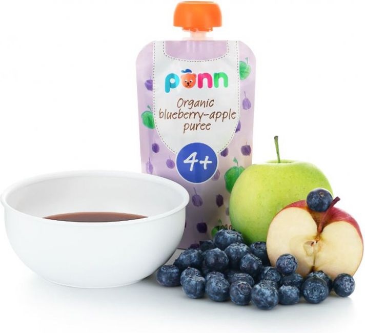 Salvest Põnn SALVEST Ponn BIO Jablko s borůvkami 3 x 100 g - obrázek 3
