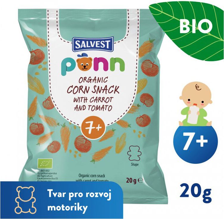SALVEST Põnn BIO Křupky rajčatové 3 x 20 g - obrázek 3