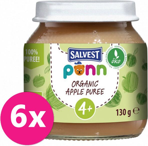 Salvest Põnn BIO Jablko 100% 6 x 130 g - obrázek 1