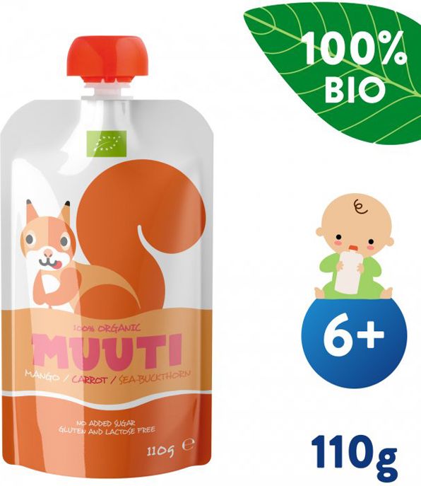 SALVEST Muuti BIO Mango s mrkví a rakytníkem 3 x 110 g - obrázek 3